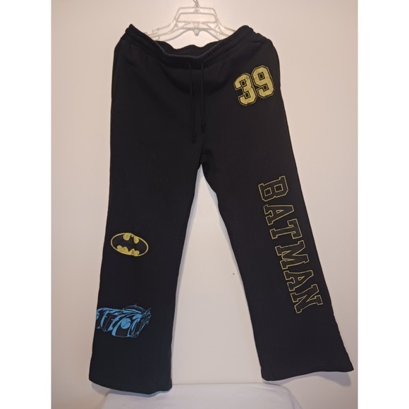 Batman Large Comfortable Black‎  Sweatpants - Picture 1 of 3